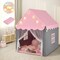 Kids Playhouse Tent with Star Lights and Mat Perfect for Birthday Gift